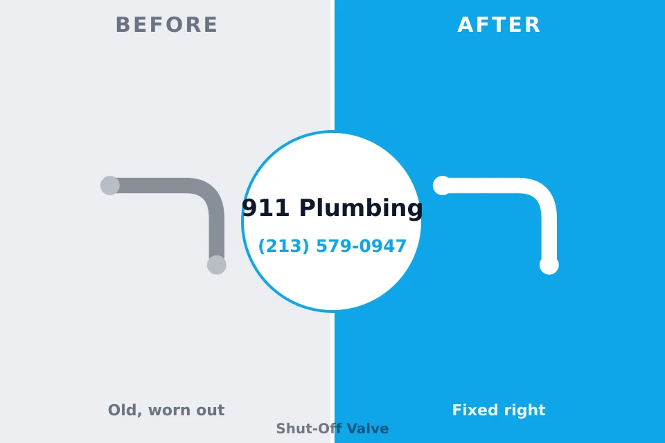 Before and after: plumbing repair Nashville, NC